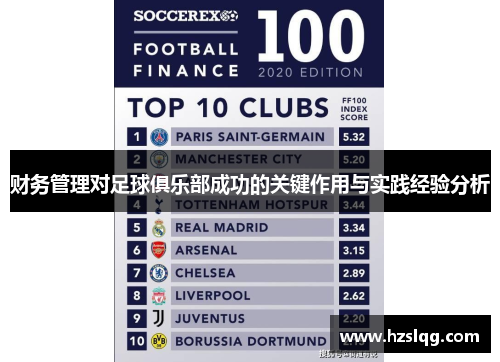 财务管理对足球俱乐部成功的关键作用与实践经验分析